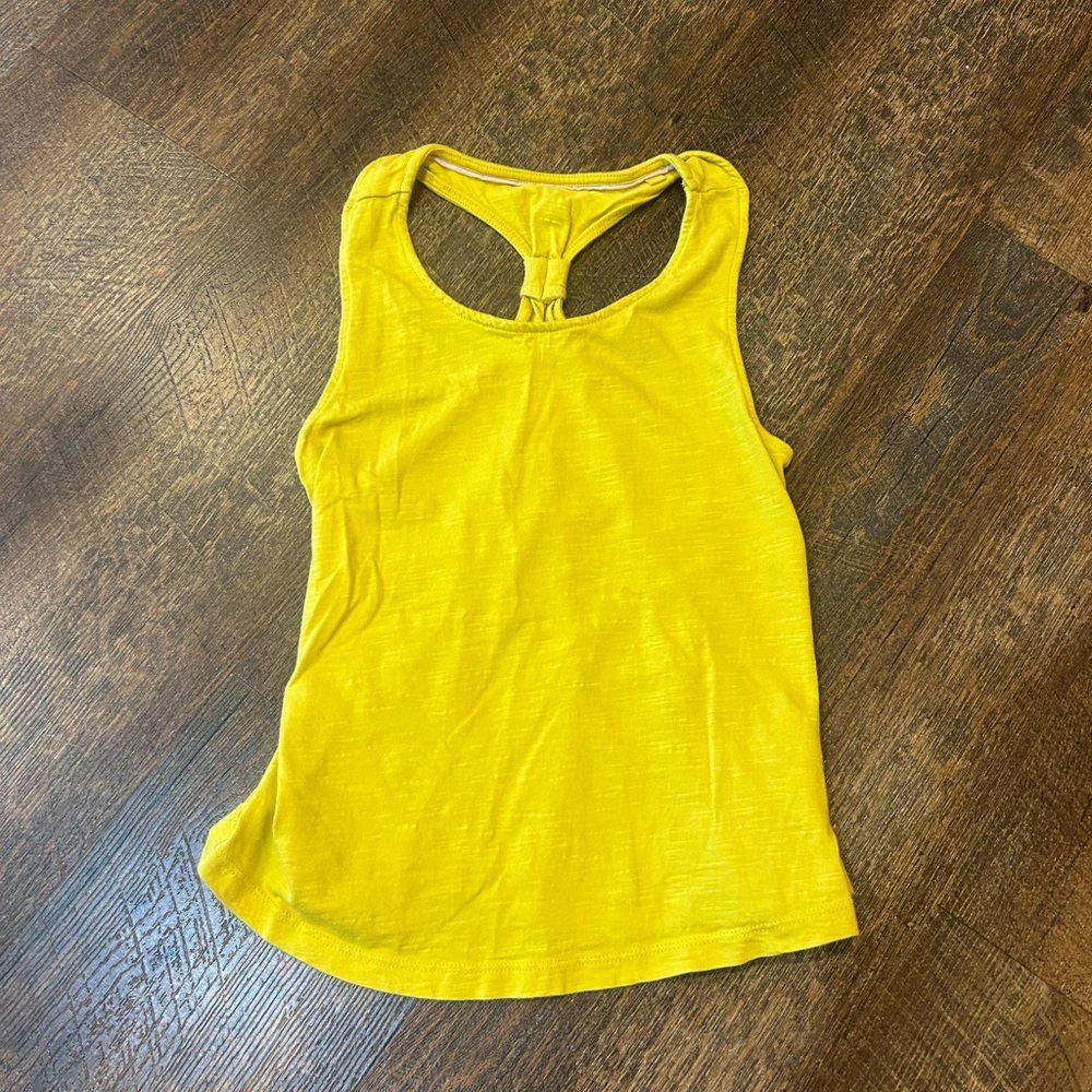 Mini Boden Bright Yellow Racerback Tank Top